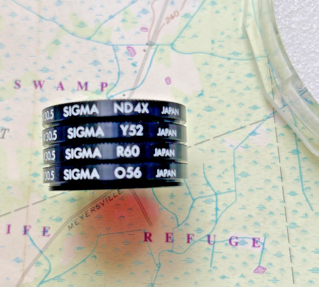 4 Filters Sigma 30.5mm ND4X Y52 O56 R60 In Case USA Seller, Made In Japan EUC!
