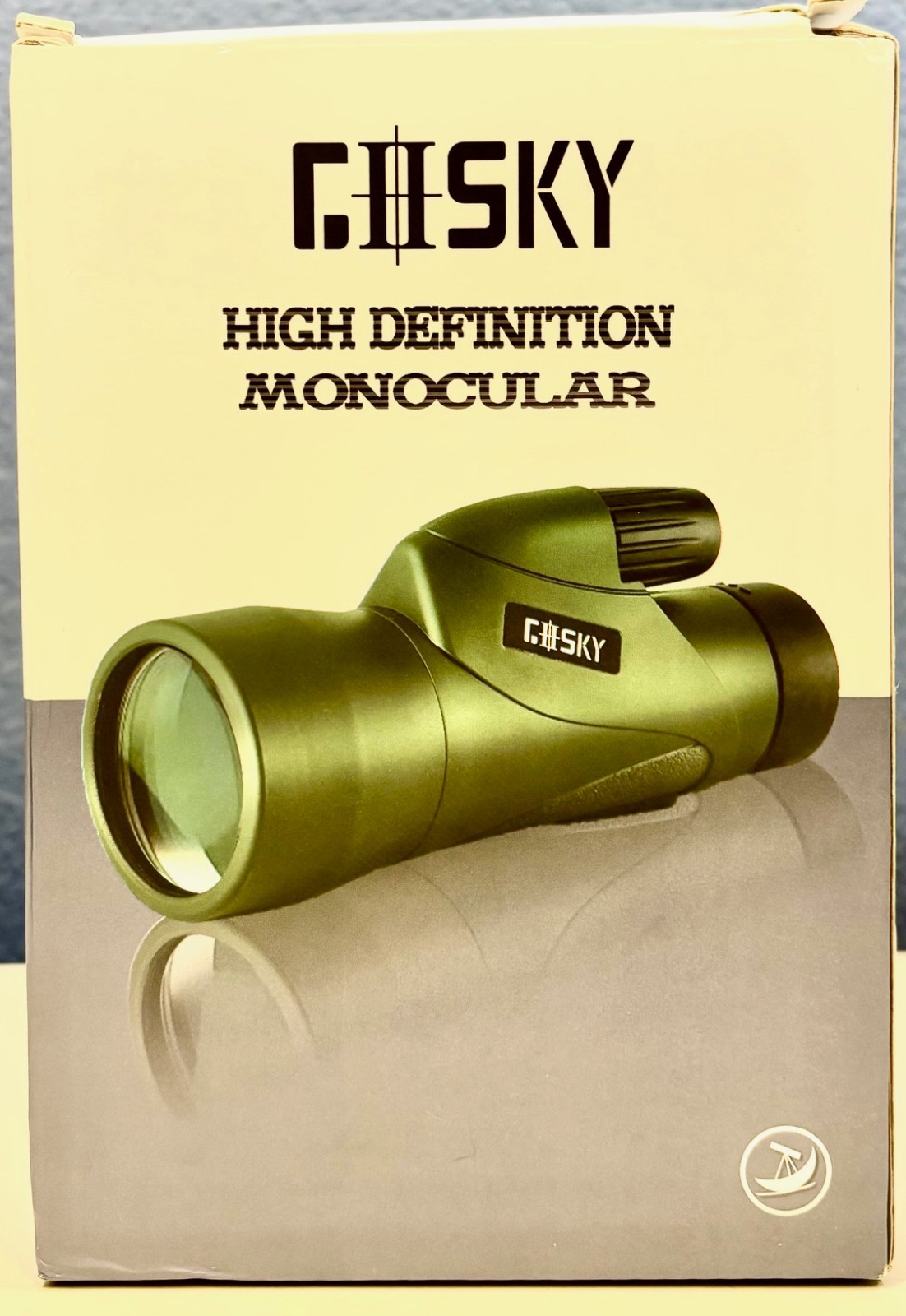 Gosky 12×55 High Definition Monocular w/ Smartphone Holder – FMC Lens/Waterproof