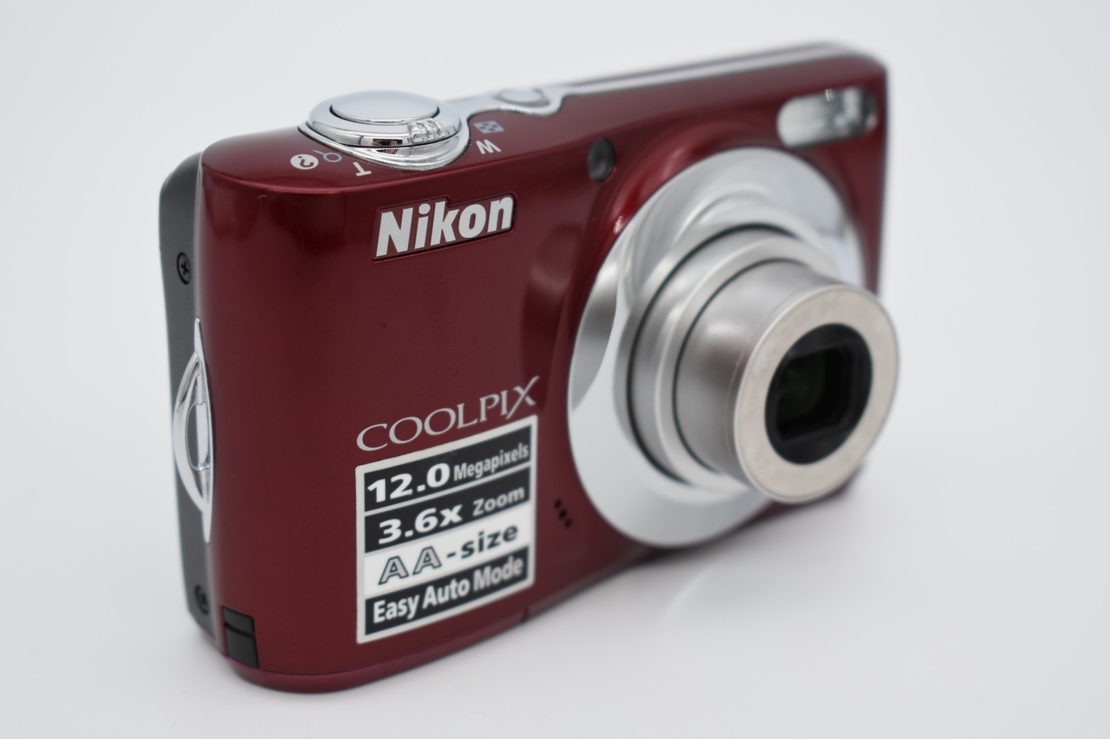 Nikon Coolpix L22 Red Digital Camera 12MP 3.6x Zoom – Bundle Fully Tested