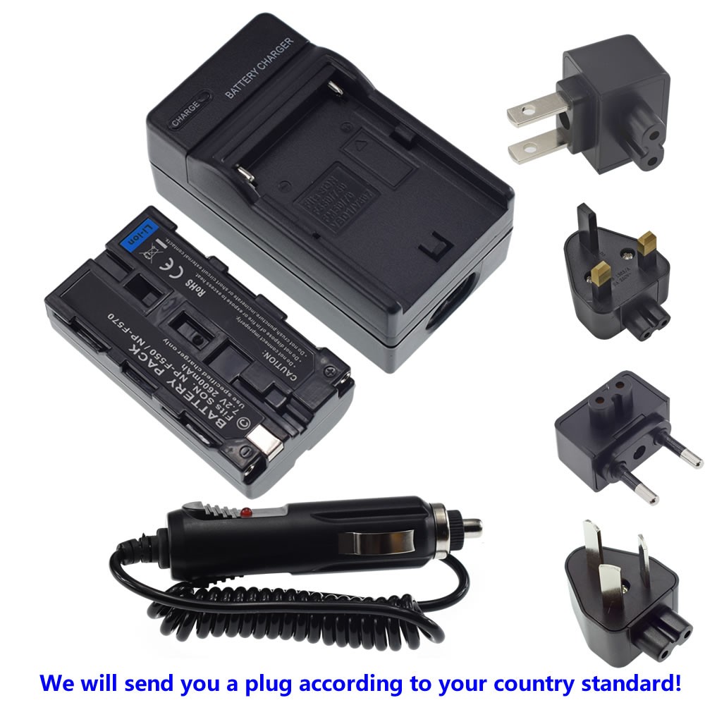Battery or Charger for Sony NP-F550 MVC-FD71 MVC-FD83 MVC-FD90 MVC-FD100 FD200