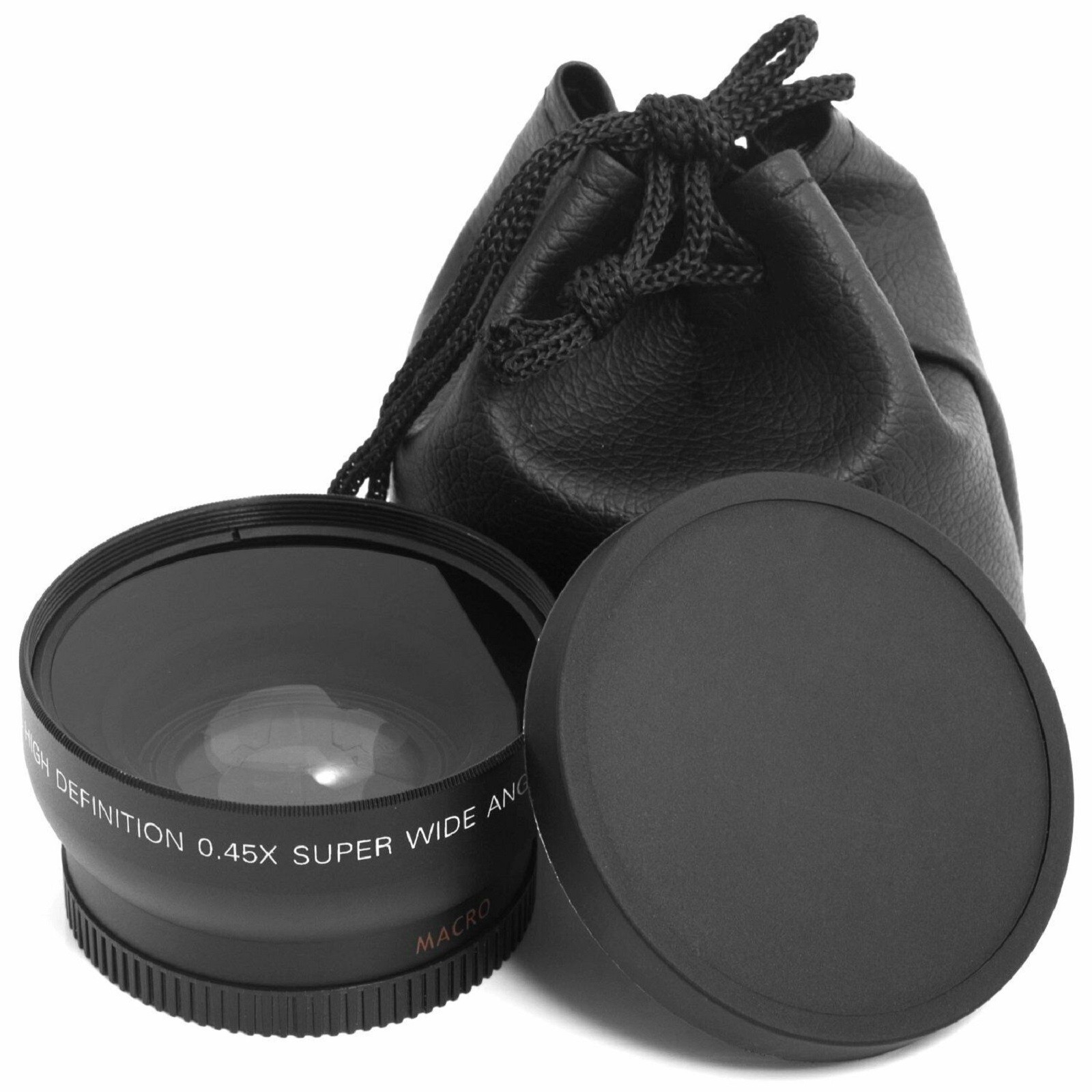 52MM 0.45x Wide Angle Lens + Macro Lens for 52mm DSLR and digital camera F