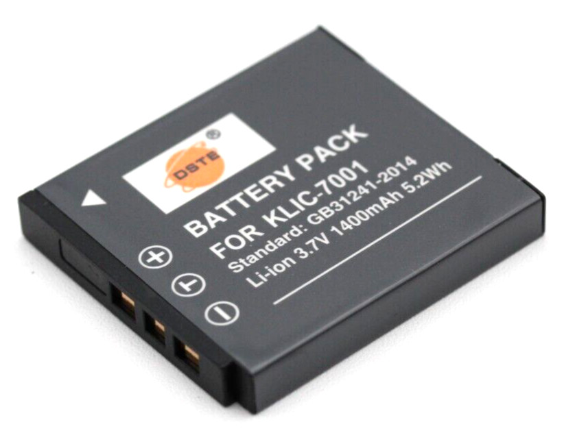 KLIC-7001 Replacement 3.7V 1400mAh 5.2Wh Battery Pack