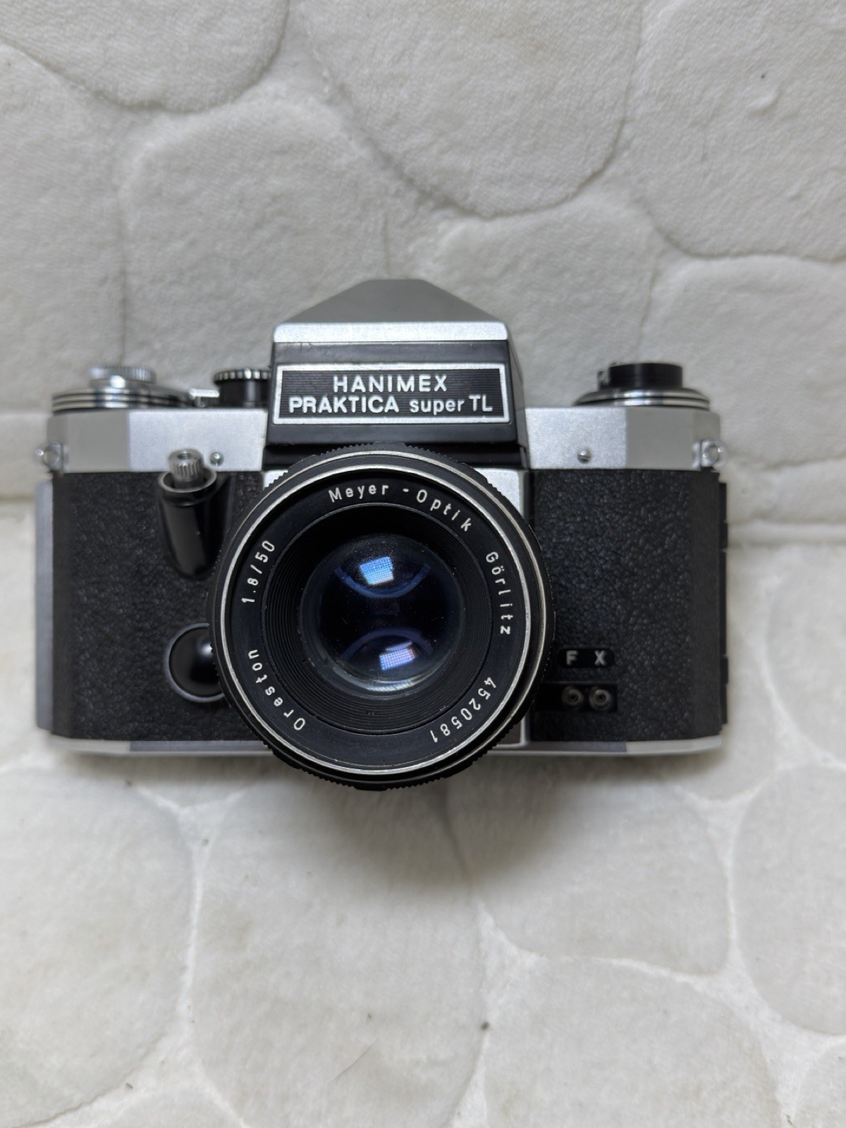 HANIMEX PRAKTICA super TL Vintage SLR Camera Meyer-Optik Lens & Leather Case