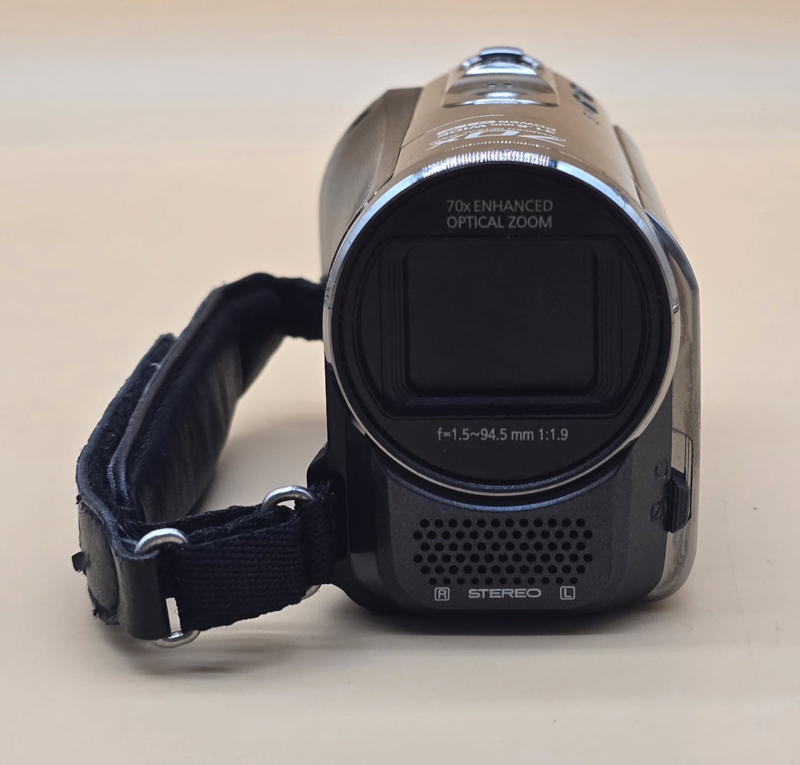 Panasonic HC-V10 HD Digital Camcorder With Charging Cable. Black