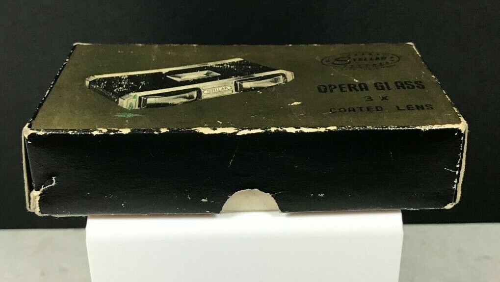 Vintage Stellar Opera Glasses 3X Coated Lens in Original Box – Model No. B-277