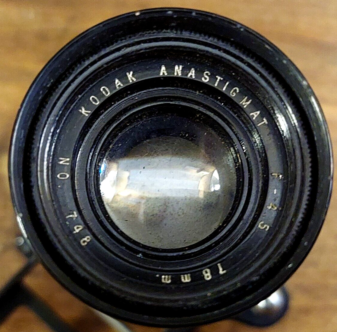 Vtg Kodak Anastigmat Movie Film Camera Lens for CK Camera No. 748 F-4.5 78mm