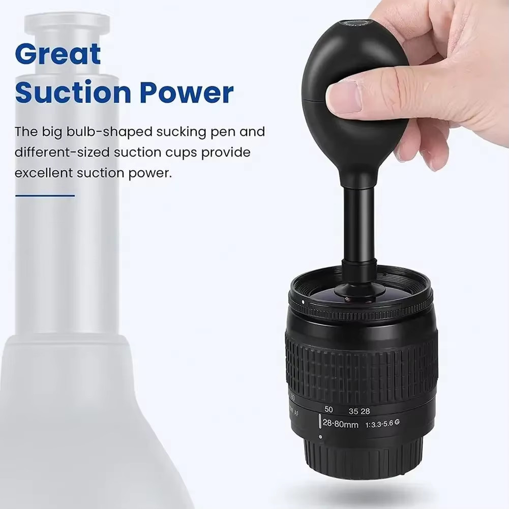 Camera Lens Repair Tool Kit Lens Sucker Kit Lens Suction Cup Pen Antistatic