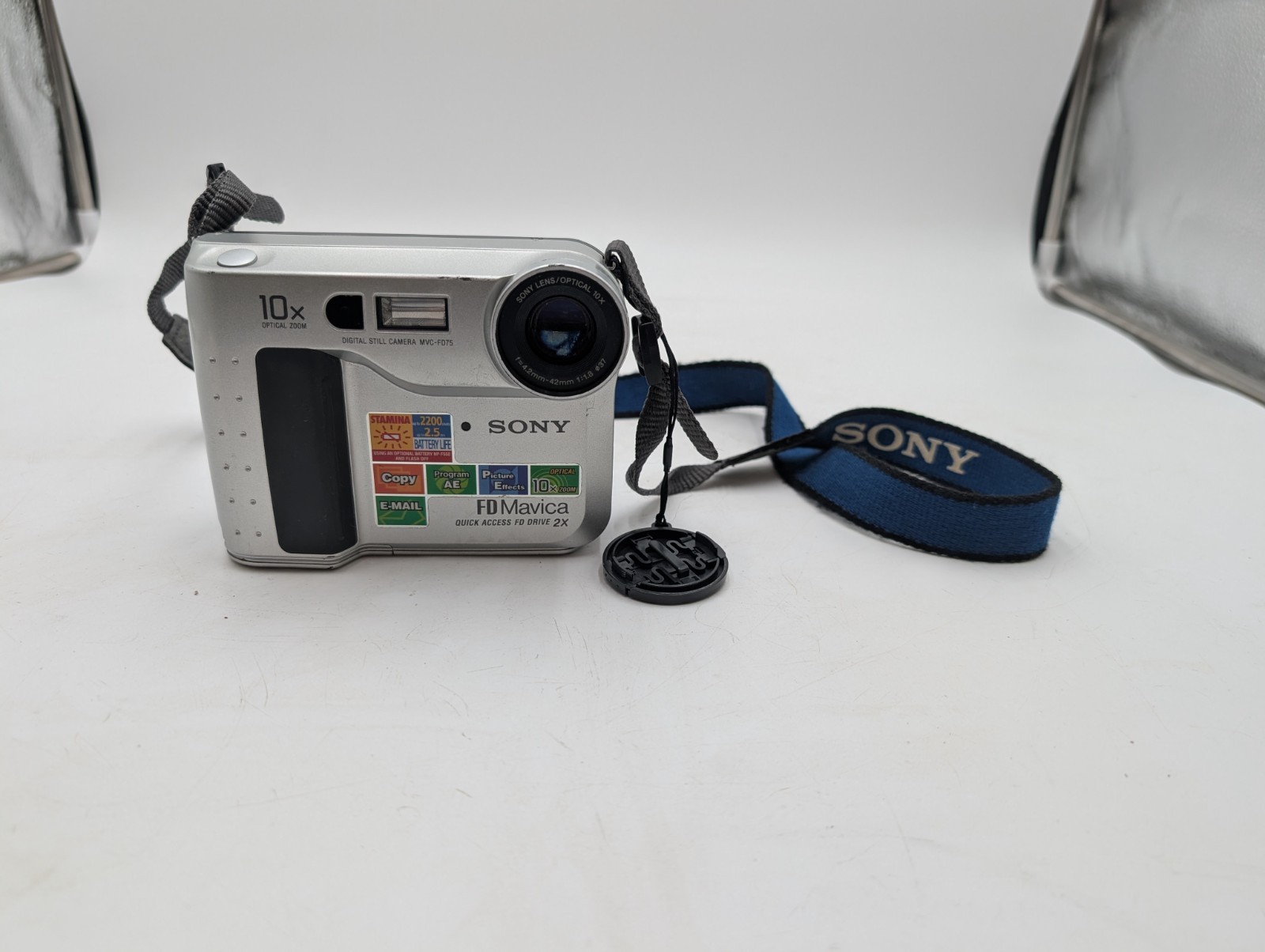 Sony FD Mavica Digital Still Camera MVC-FD75 Untested No Battery