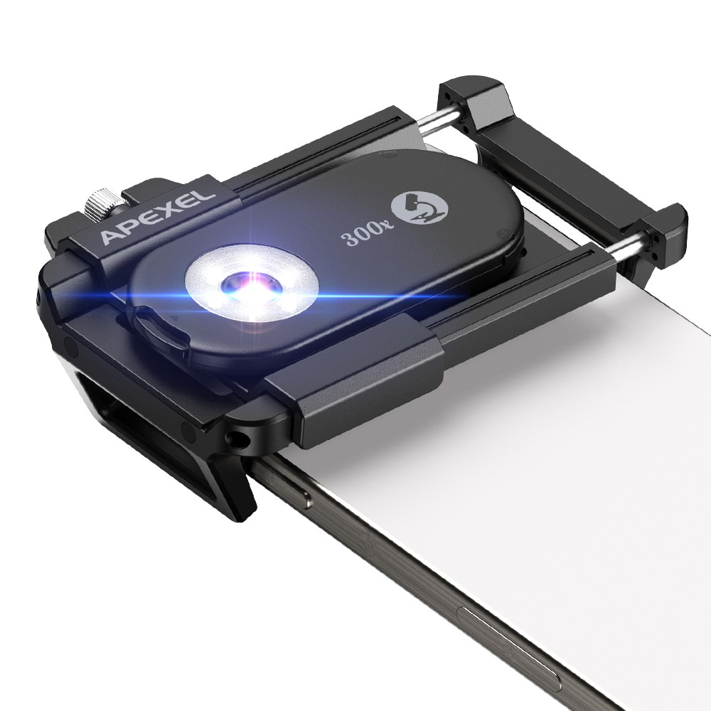 APEXEL 300X Phone Microscope Lens,Mini Pocket Microscope, Phone Lens Attachment