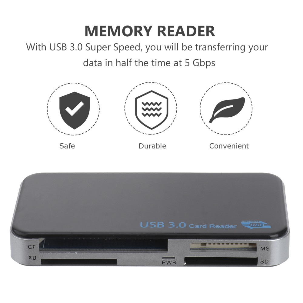 All in 1 USB 3.0 Compact Flash Multi Reader CF Adapter MS XD 5Gbps
