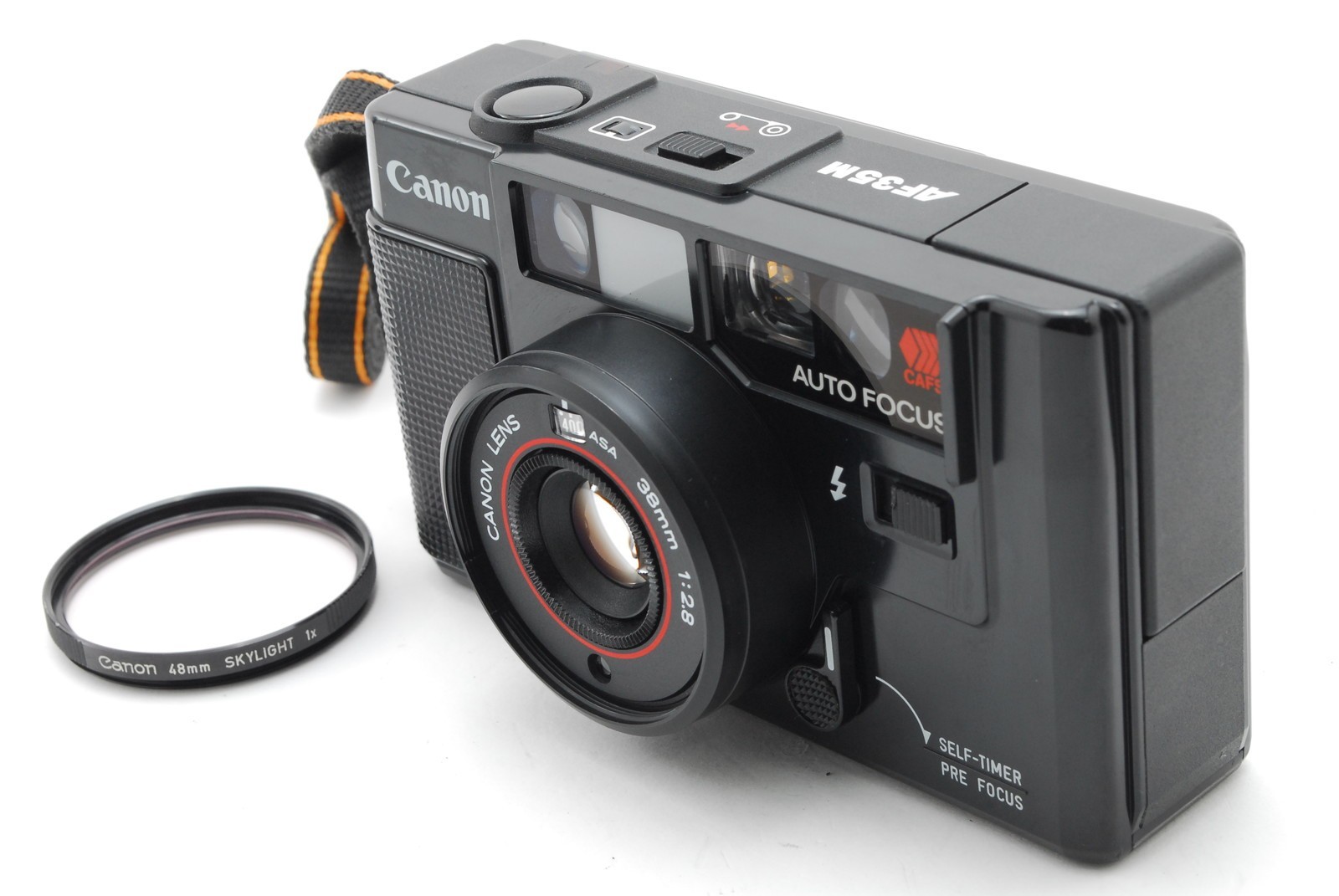[MINT /Strap] Canon AF35M Autoboy Black Point & Shoot 35mm Film Camera JAPAN