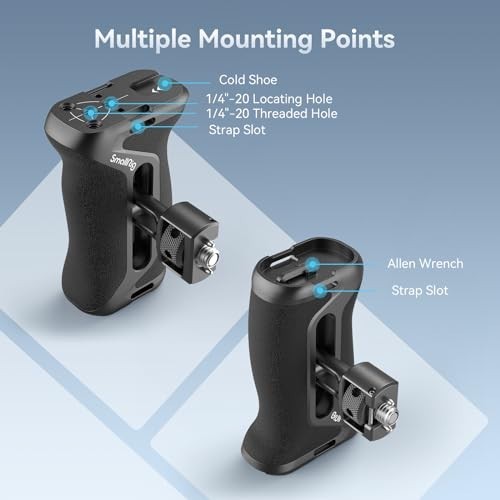 Ergonomic Side Handle with Adjustable Mounting Points & Dual Locating Screws