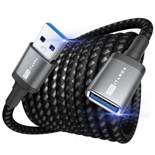 10FT USB Extension Cable USB 3.0 Extension Cord Type A Male to Female5Gbps