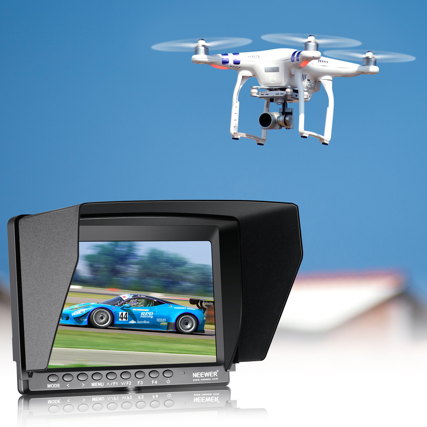 Neewer F100 7-inch 1280×800 IPS Camera Field Monitor with 1 Mini HDMI Cable