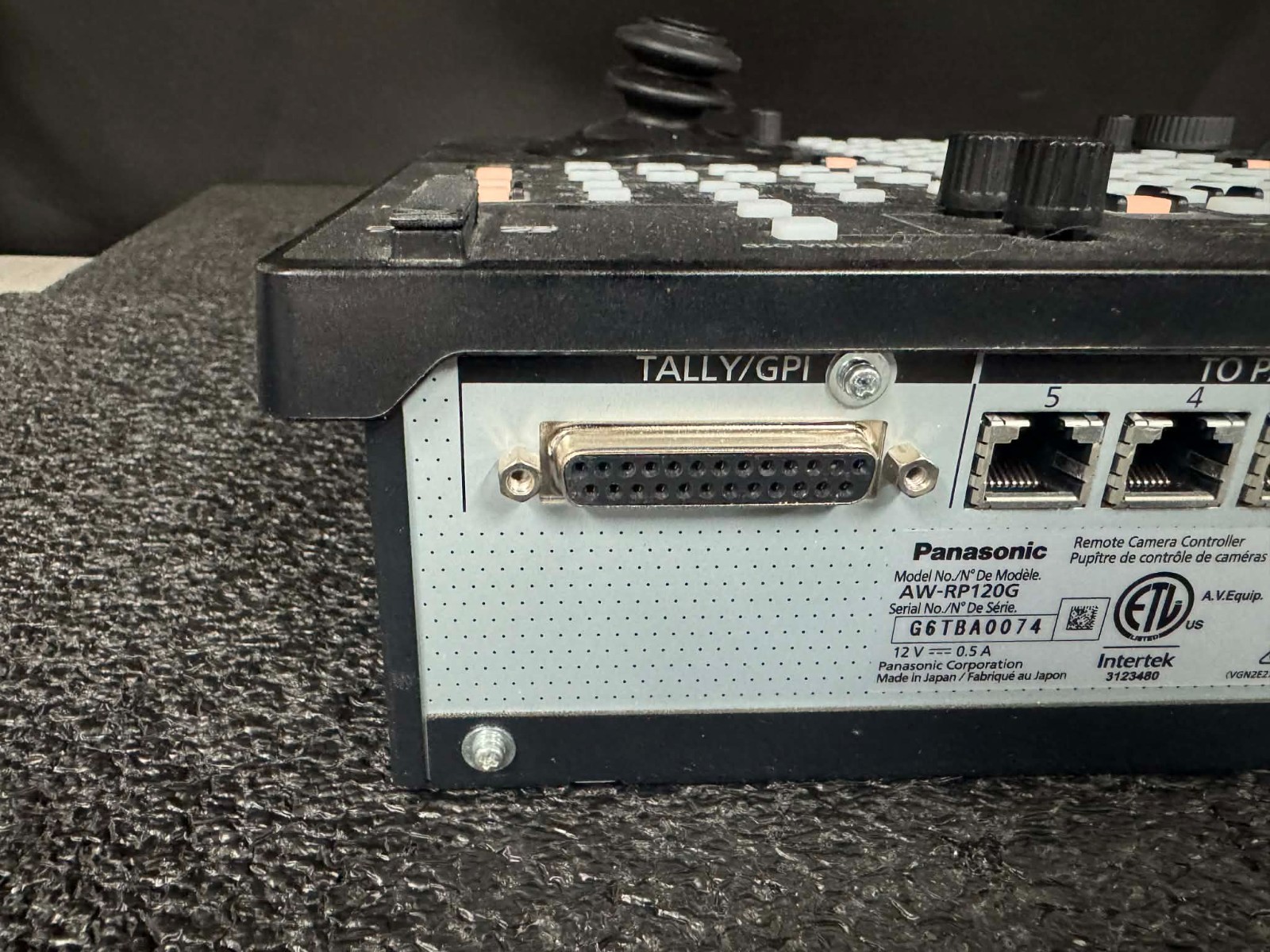 PANASONIC REMOTE PTZ IP NETWORK VIDEO CAMERA CONTROLLER AW-RP120 AW-RP120G