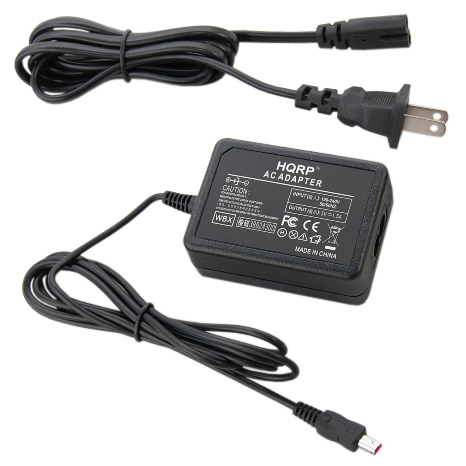 AC Adapter for Samsung HMX-S10 HMX-S15 HMX-T10 HMX-U10 HMX-U20 SMX-C10 SMX-C13