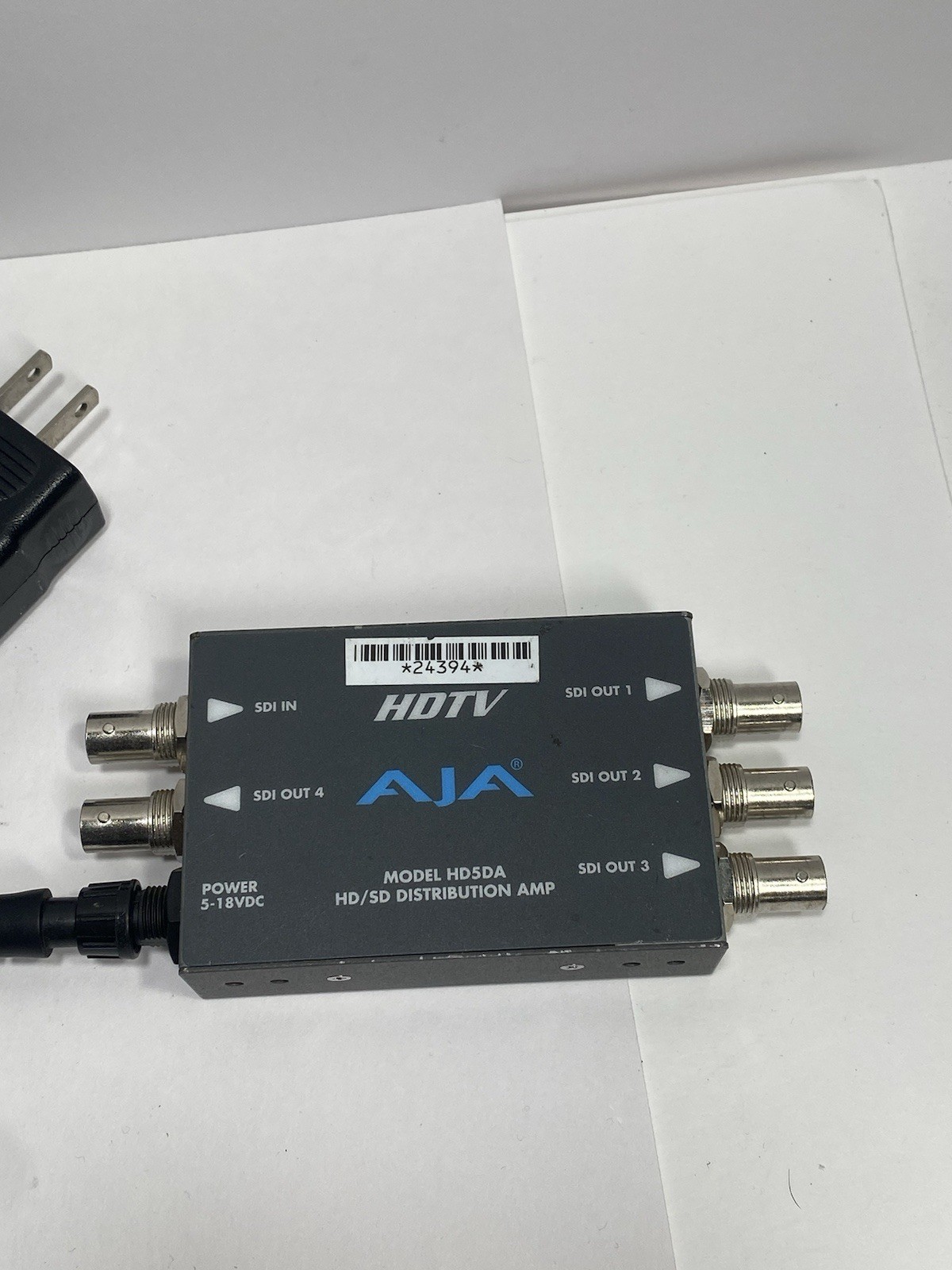 AJA HD5DA HD-SDI/SDI Serial Digital Distribution Amplifier w/ PSU