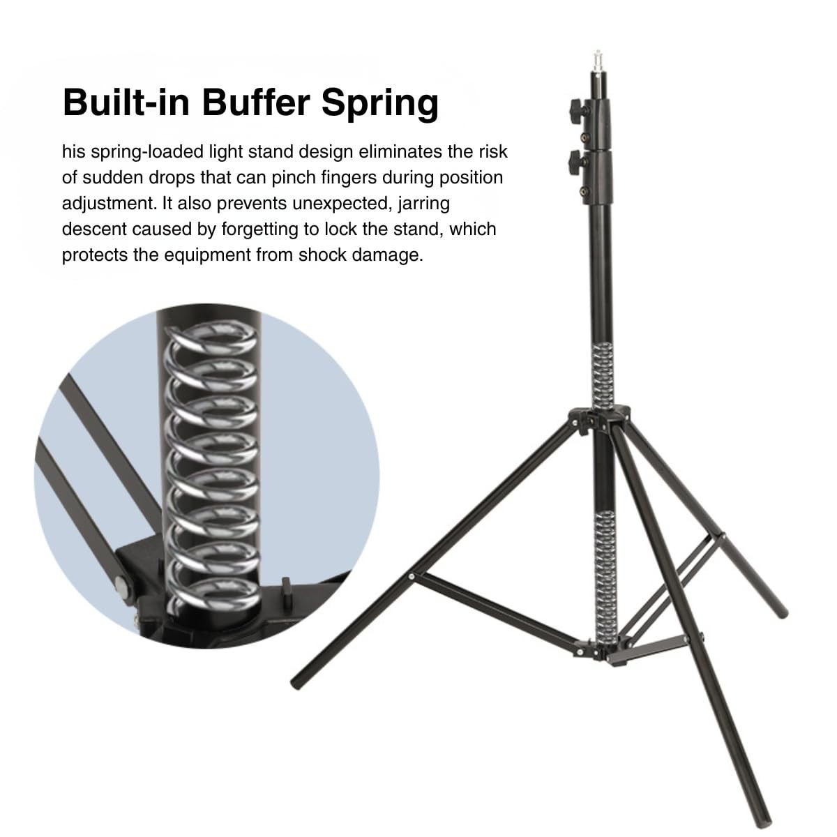 9.19 FT Heavy-Duty Aluminum Tripod with Weight Bag & Carrying Case for Photograp