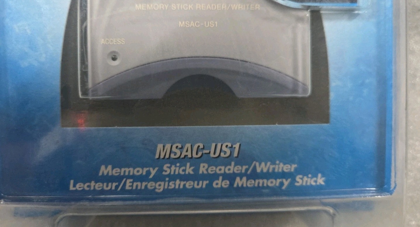 NEW Sony USB Interface Card Reader for Memory Stick – PC/Mac (MSAC-US1)