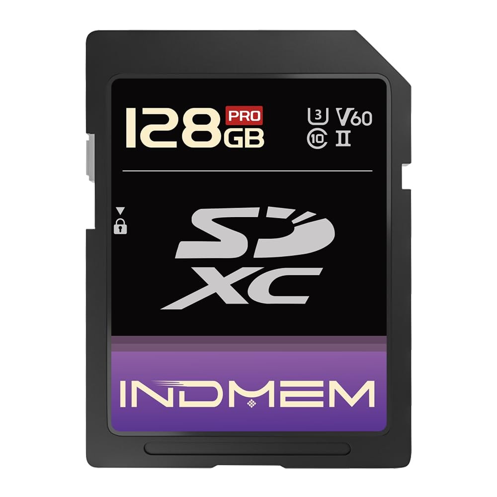 128GB SD Card UHSII V60 U3 SDXC Memory Card, High Speed Read up to 280MB/s, V…