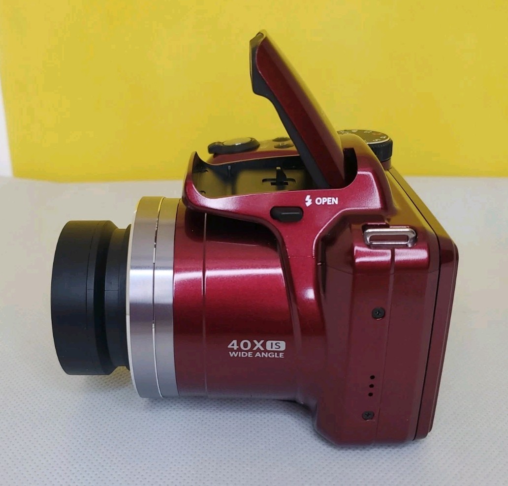 KODAK PIXPRO AZ401 Digital Camera 16MP 40X Zoom HD 720p – Red -Open Box