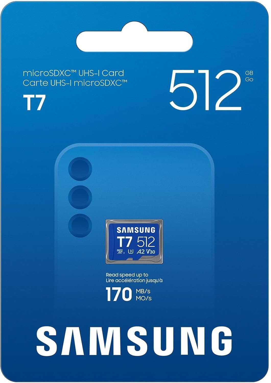 microSDXC T7 512GB, Transfer Speeds Up to 170 MB/s, MB-MB512T/AM S627