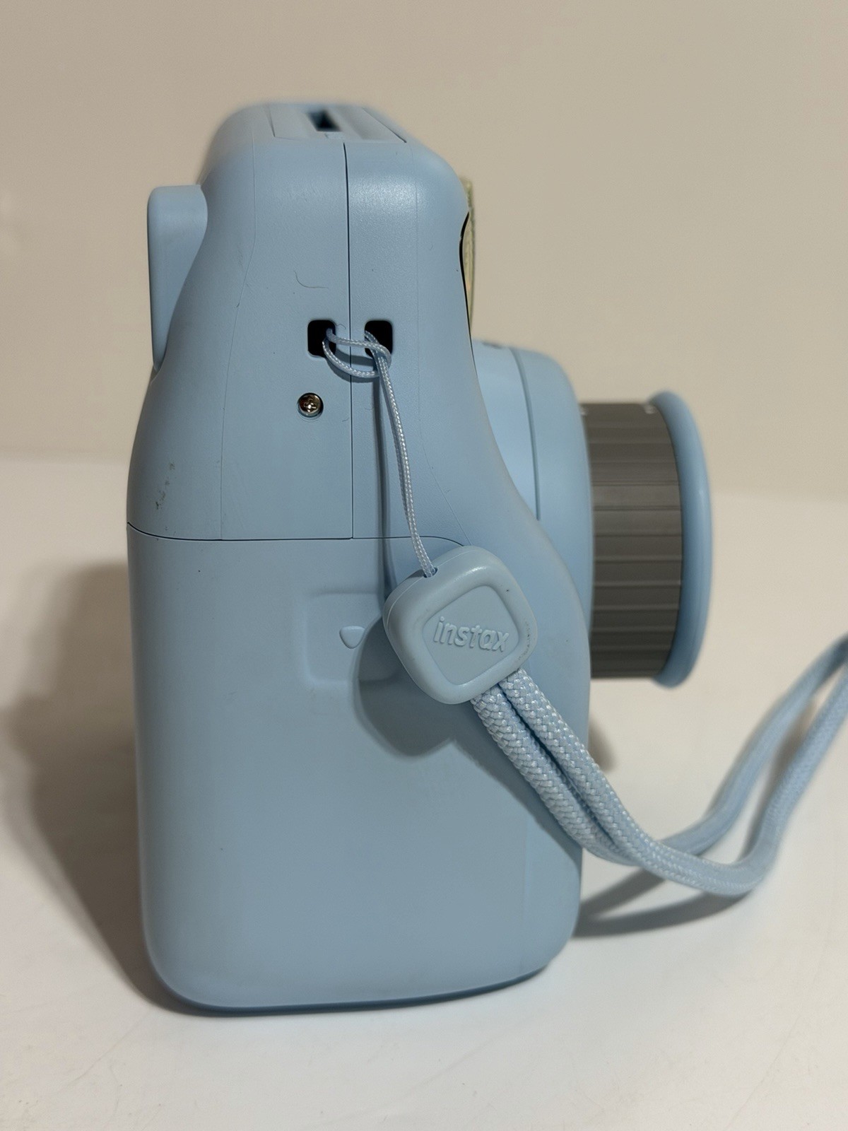 Fujifilm Instax Mini SE Instant Camera Film Light Sky Blue With Case