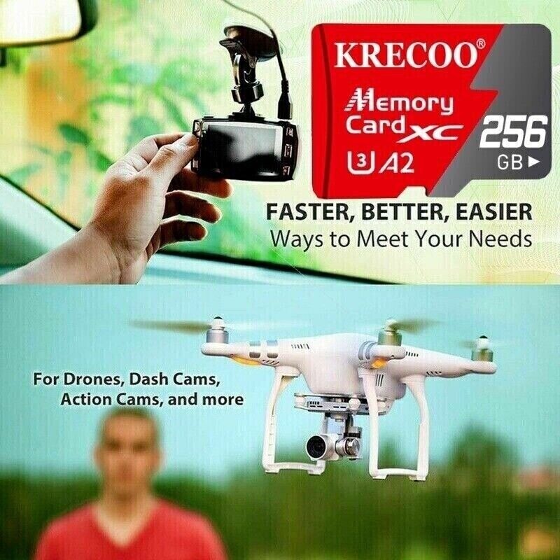 128GB 256GB 1TB Micro SD Card Memory Card TF Card +Free Adapter High Speed Lot