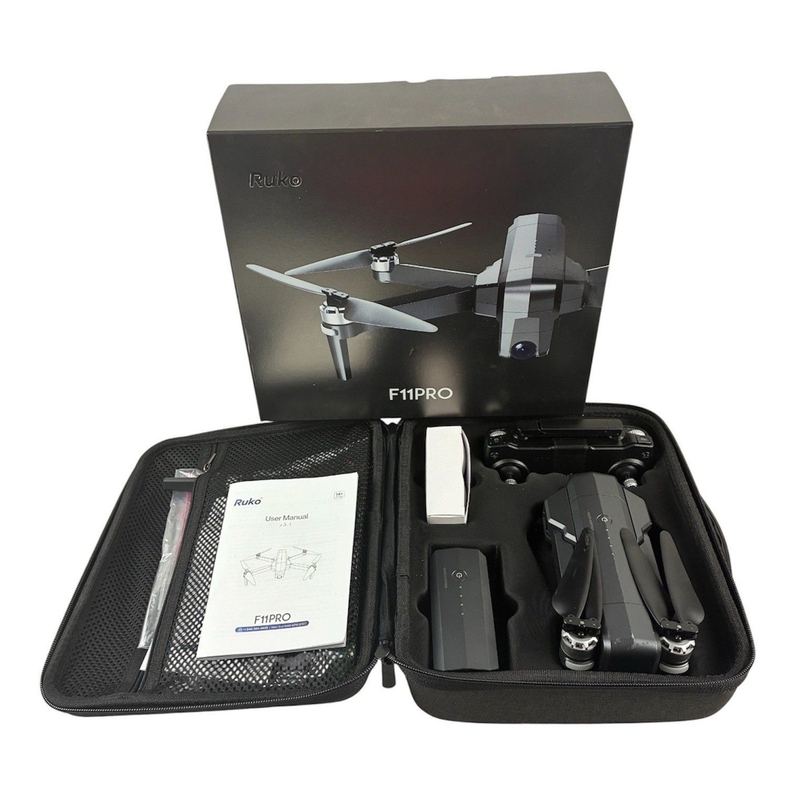 Ruko Drone F11PRO 4K Wi-Fi Camera Brushless Motor Auto Return – AS IS -READ