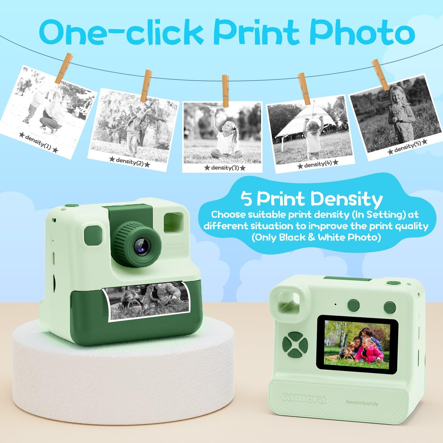 Instant Print, Christmas Birthday Gifts for Girl Boys 3-12 Years Old, FHD Sel…