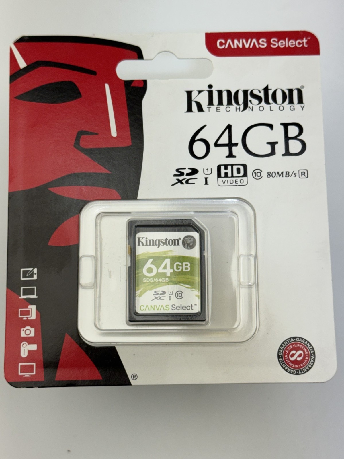 Box of 25 KINGSTON 64GB CLASS 10 SDXC U1 SD CARD 64 GB CAMERA LAPTOP STORAGE