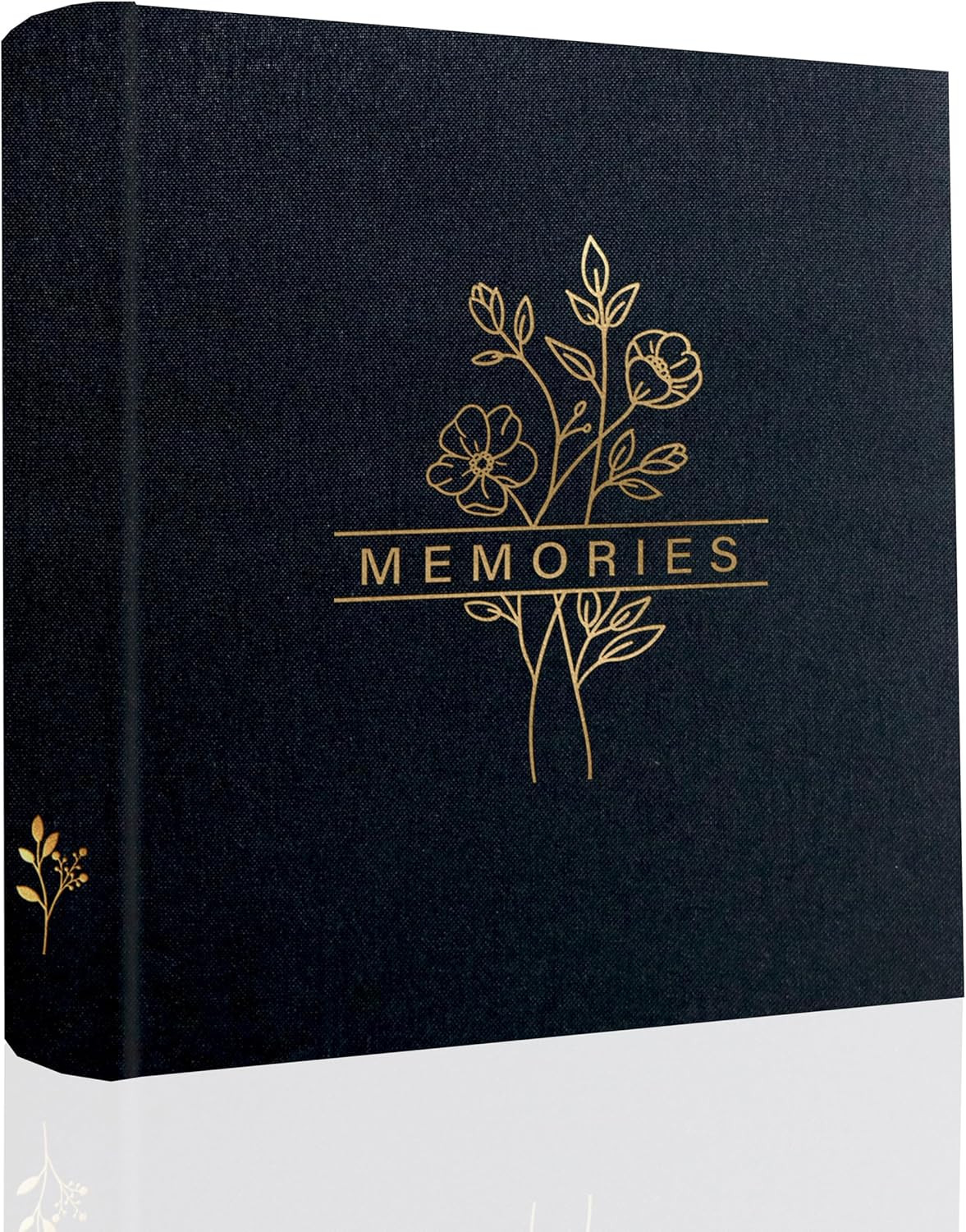 Photo Album 4X6 200 Photos with Writing Area, 200 Pockets Picture Album, Linen F