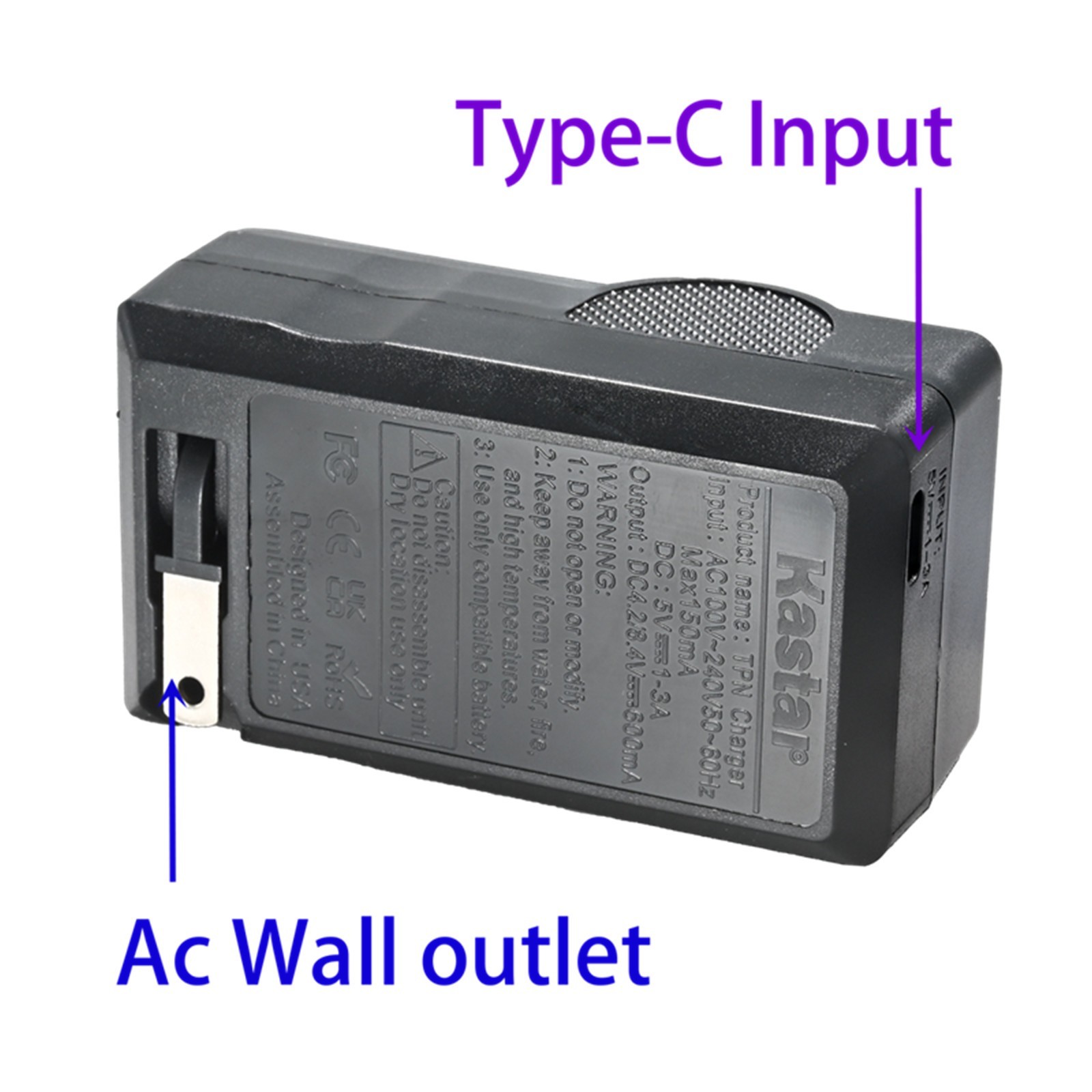 Kastar Battery AC & USB-C Charger for Samsung SC-D103 SC-D105 SC-D130 SC-D180