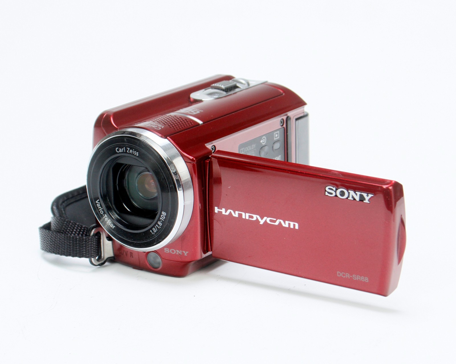 Sony Handycam DCR-SR68 Standard Definition Camcorder (Red) 80GB HDD