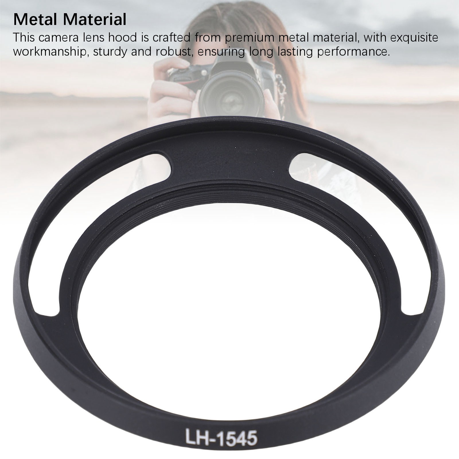New 52mm Hollow Lens Hood For XC 15-45mm Lens Light Blocking