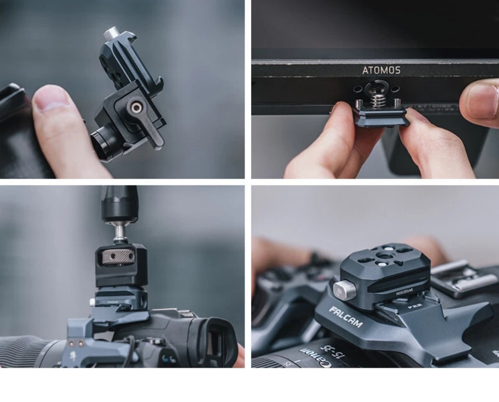 FALCAM F22 Thread adapter kit – Locking, Quick connect, Quick Release – w/ Case