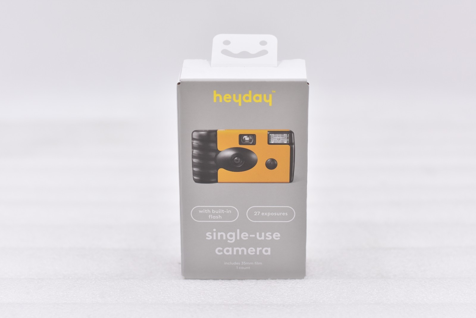 heyday Single-use Camera w/ Built-in Flash – Yellow Gold