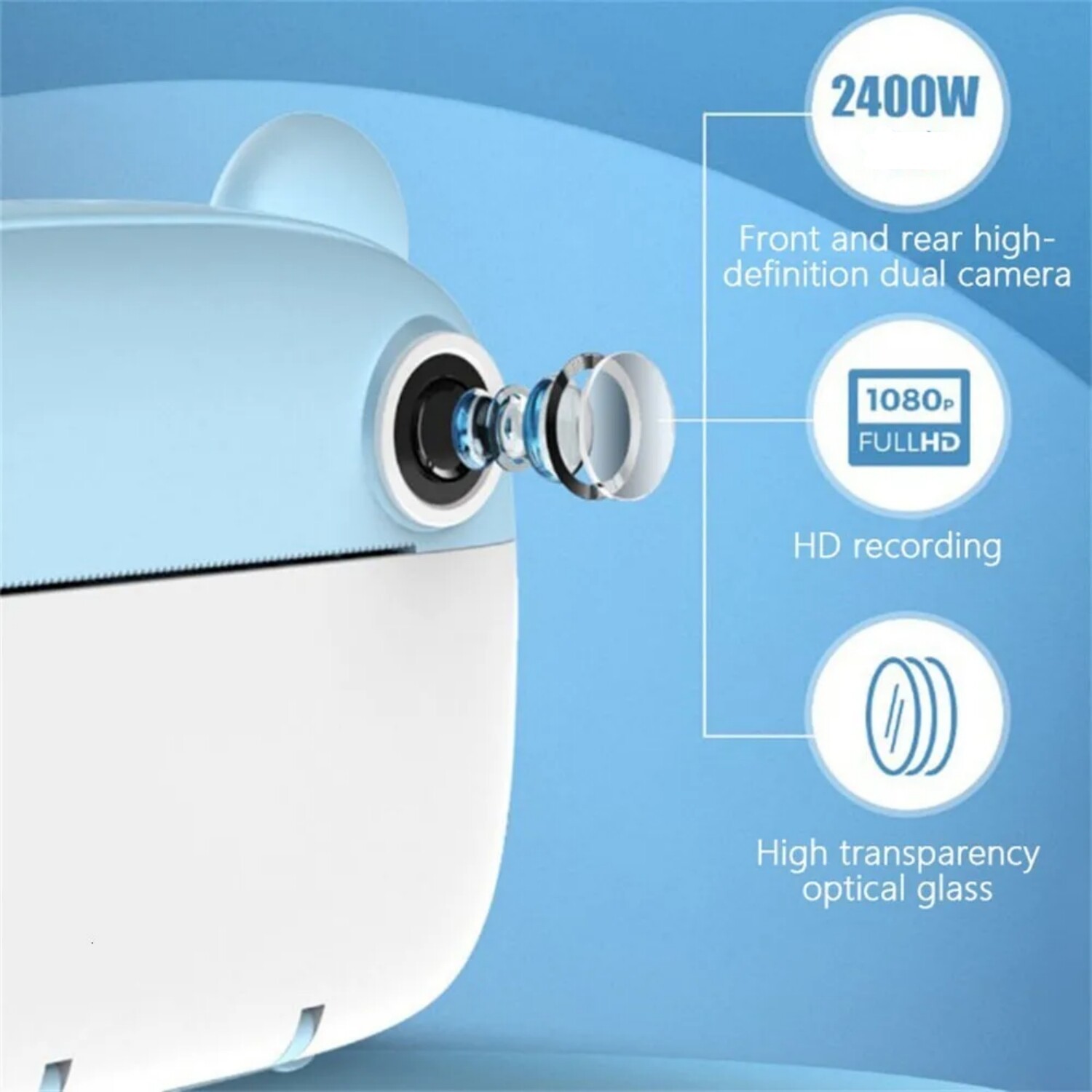 Kids Instant Print Digital Camera 1080P HD Video Camera with 32G Card Gift