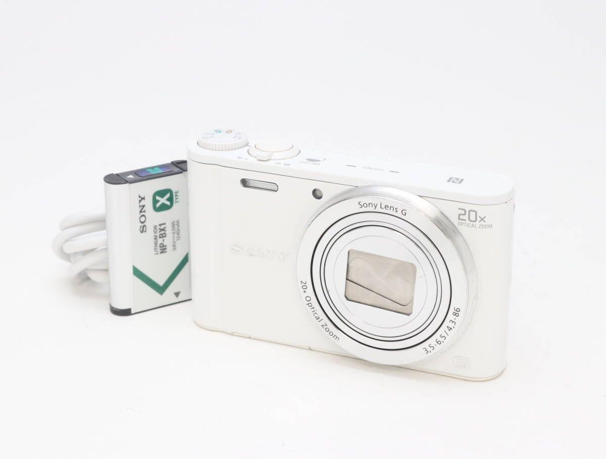 Sony Cyber Shot DSC-WX350 White Digital Camera 18.2MP 20x Zoom BIONZ X Japanese
