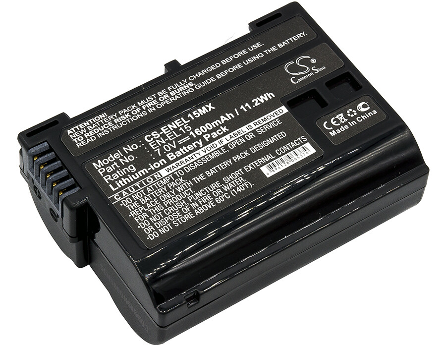 1600mAh Battery For Nikon 1 V1,Coolpix D7000,D600,D610,D7000,D7100,D7200;MB-D12