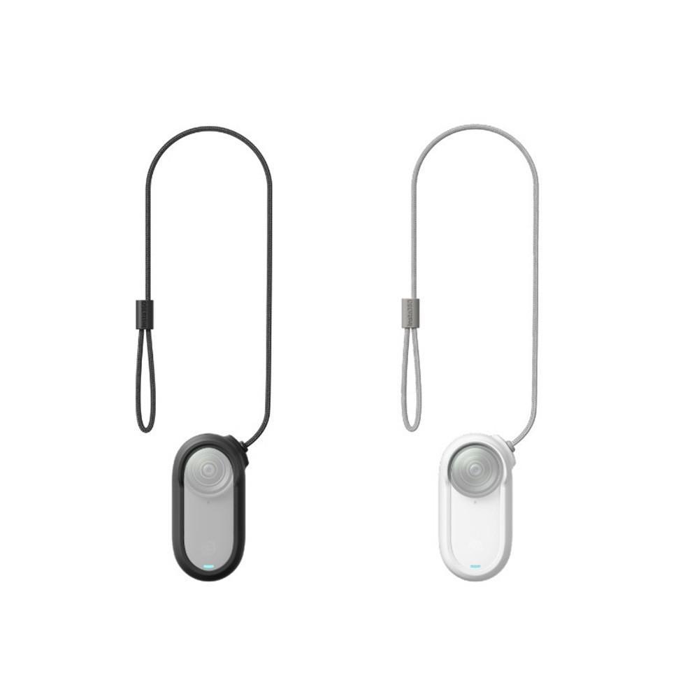 Magnetic Neck Disc Pendant Safety Cord Rubber Case for Insta 360 GO3/GO 3S