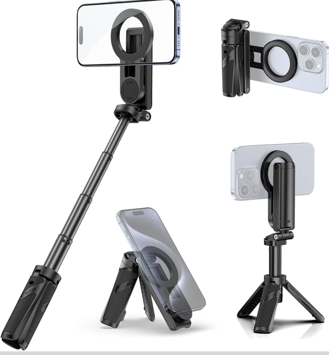 Ulanzi JJ03 3-in-1 Magnetic Tripod Selfie Stick with Remote Control for iPhone