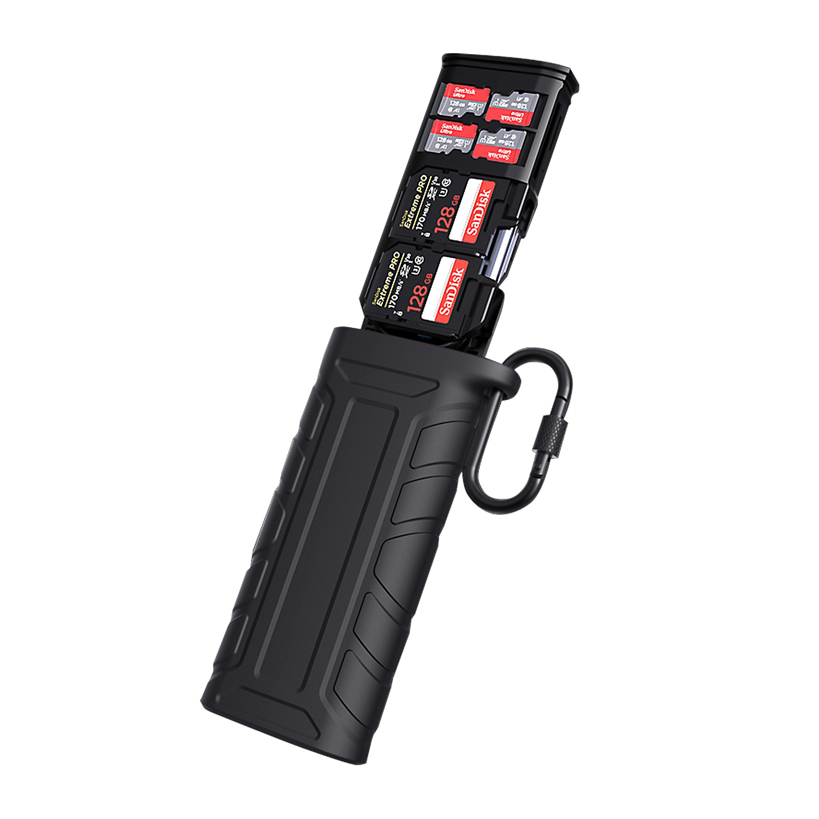 PGYTECH 2-in-1 High Speed Memory Card Reader Card Case for SD / TF Memory Cards