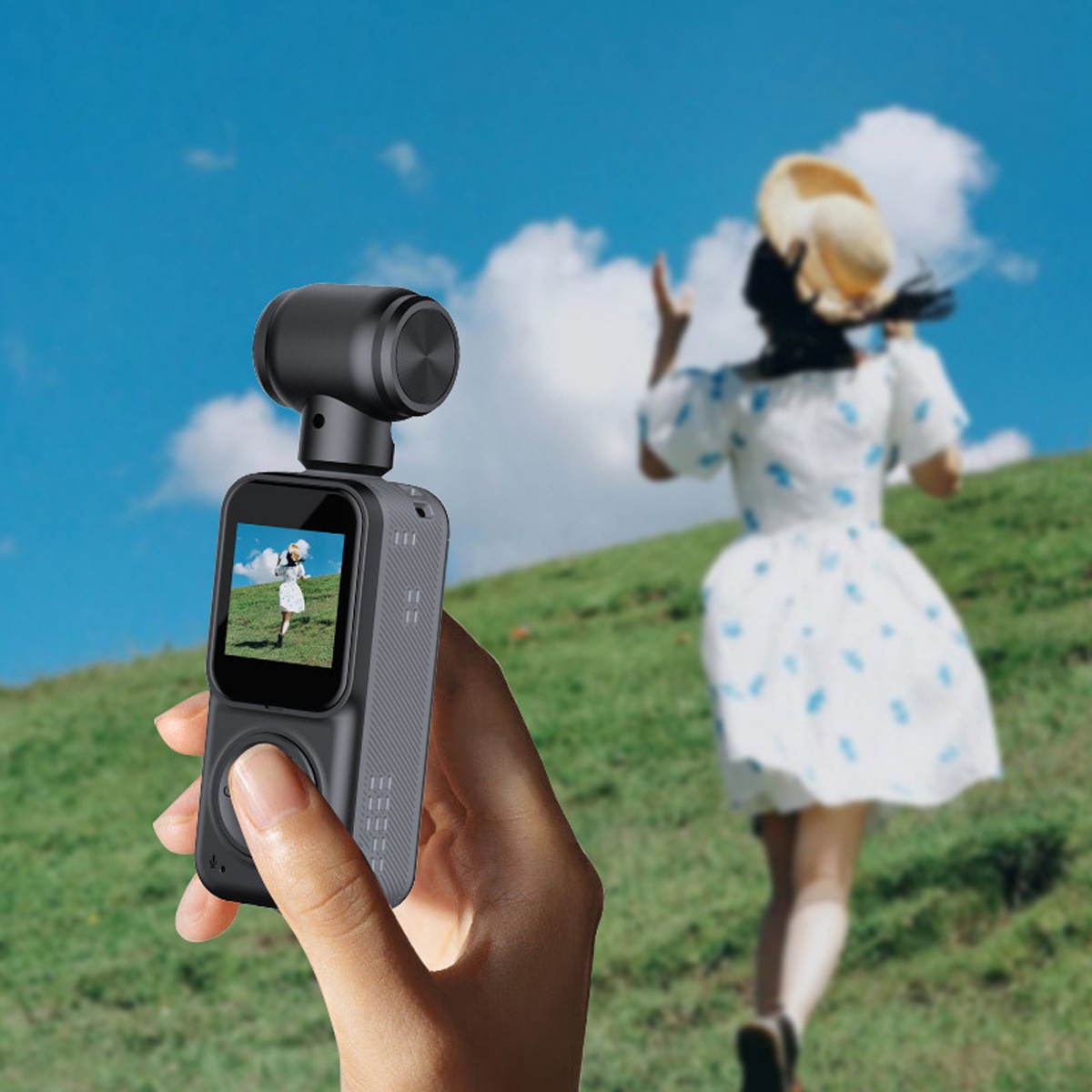 4K Pocket Mini Body Action Camera 180°/260° Rotation Audio & Video Recording Cam