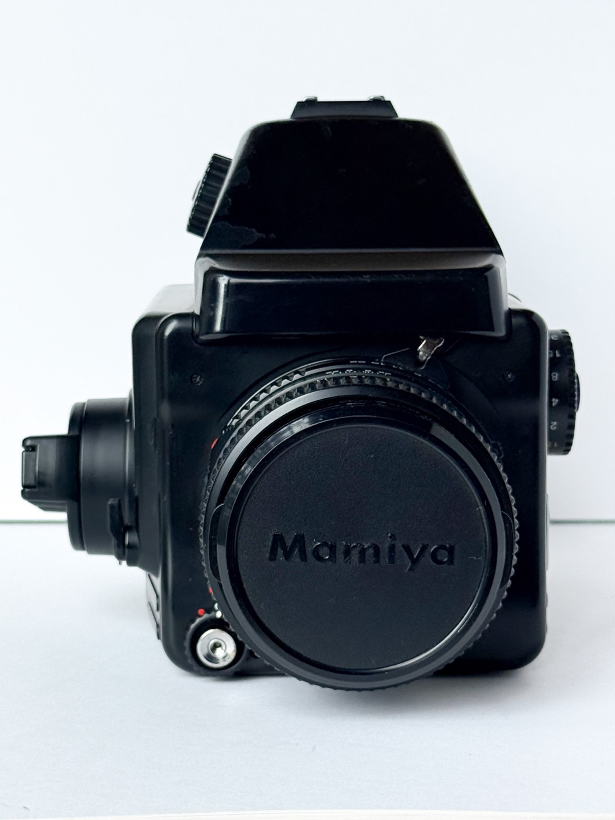 Mamiya 645E Medium Format SLR Film Camera Body + Removable Grip + 120 Film Inser