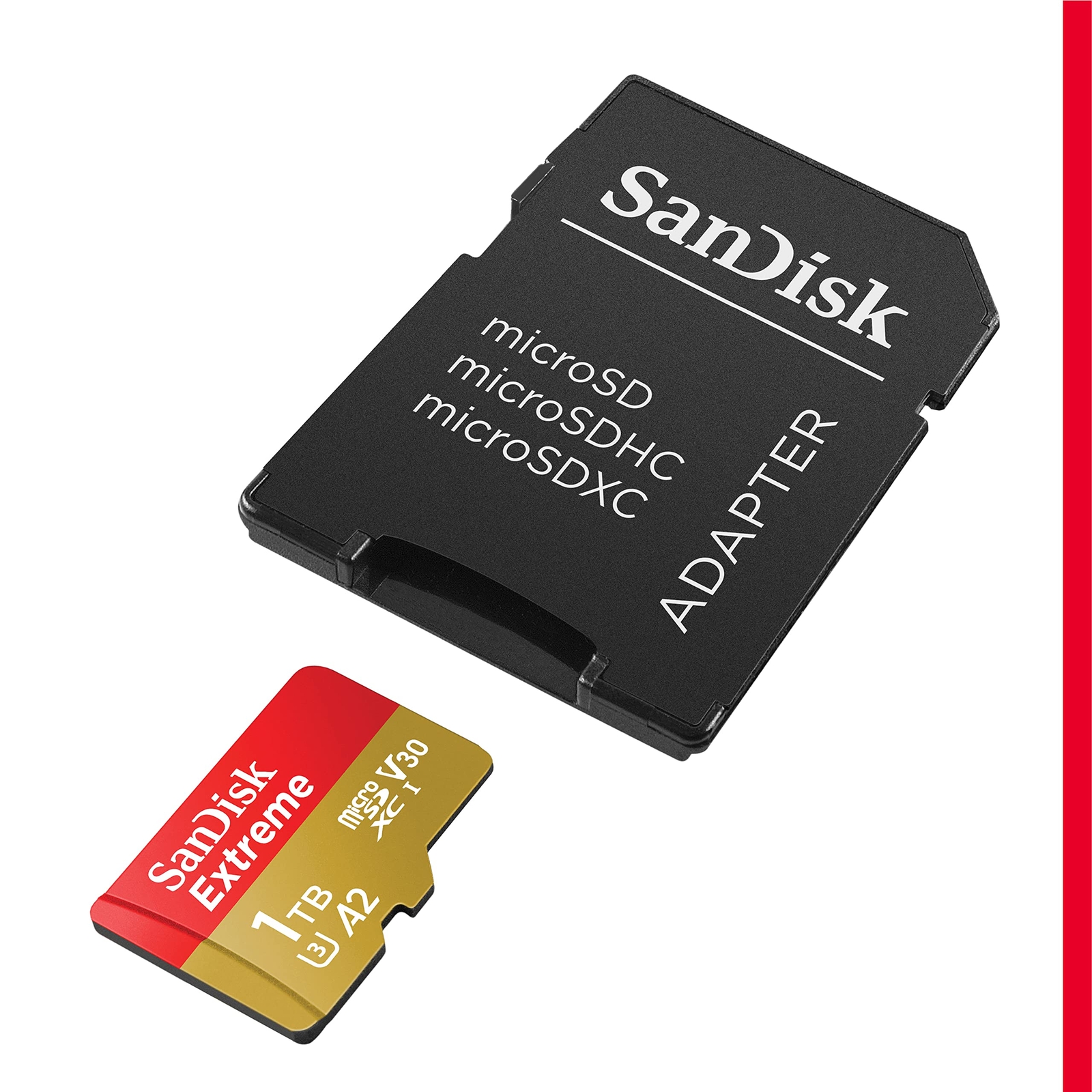 Sandisk Extreme 1Tb Microsdxc Card 190Mbs Read 130Mbs Write Uhs U3 V30 A2