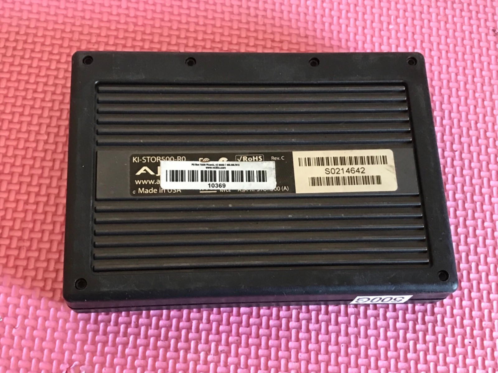 AJA Ki Pro File-Based HD/SD Video Recorder KI-STOR500-R0 500GB HD FireWire