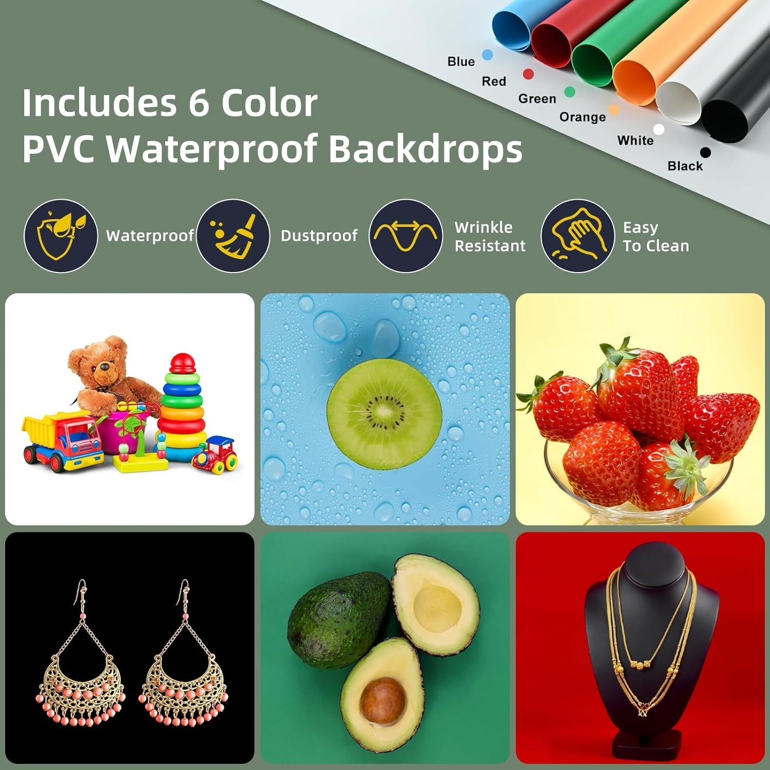 12″x12″x12″ Photo Studio Light Box Photography, Desktop Tripod & 120 LED(CRI95)