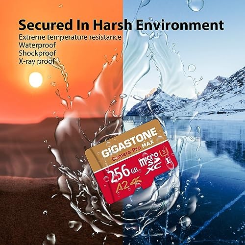 【5-Years Data Recovery】 256GB Micro SD Card, 4K 256GB Camera Pro MAX 1-Pack
