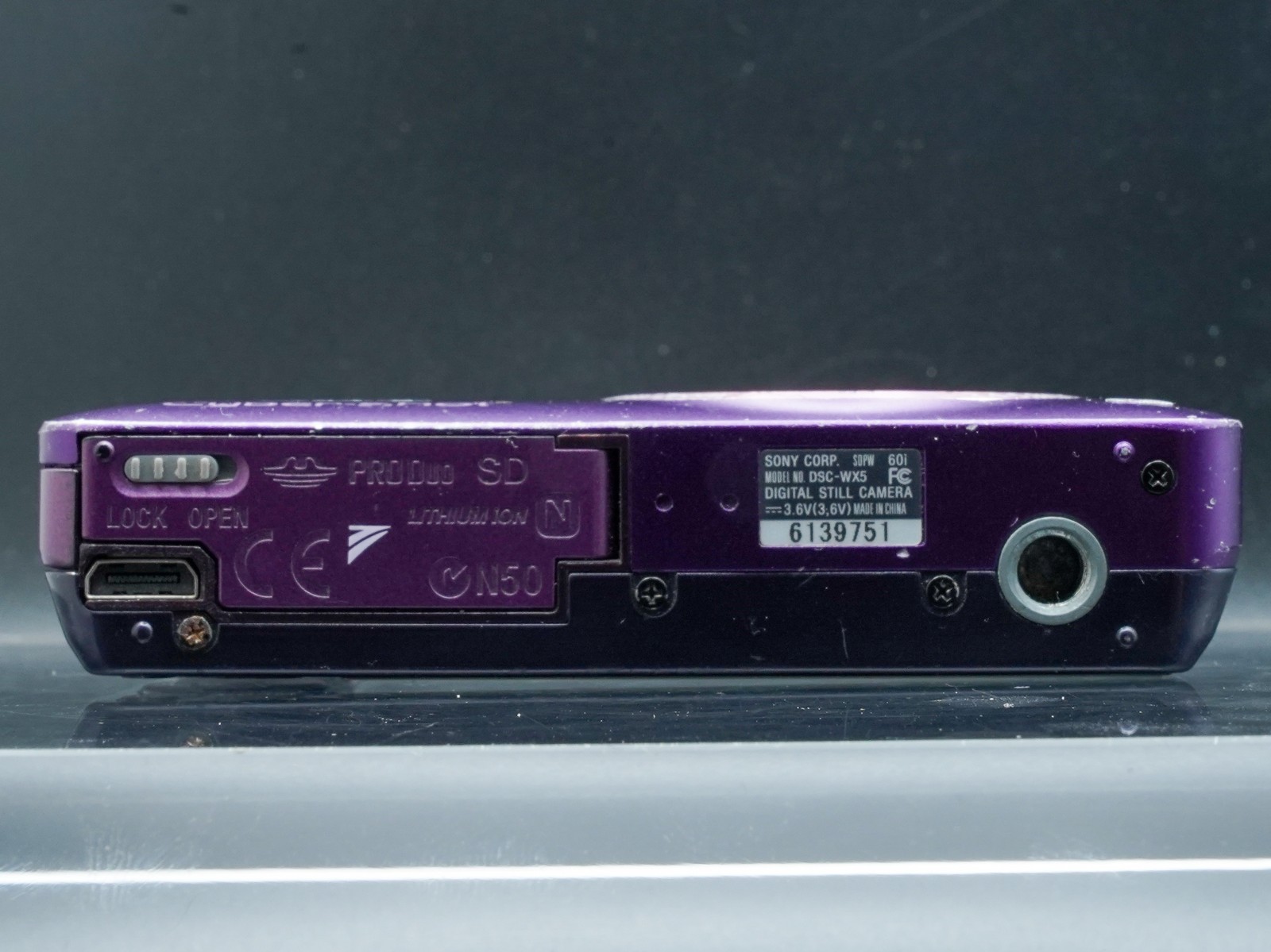 [EXCELLENT] Sony Cyber-shot DSC-WX5 Purple 12.2MP Digital Camera Tested Working
